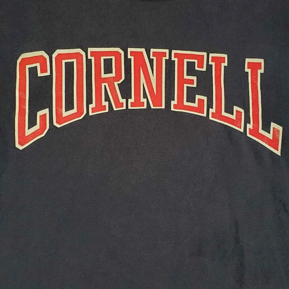 Vintage Champion Shirt Cornell University Tee Navy Blue Men's Size Medium M - Picture 4 of 8